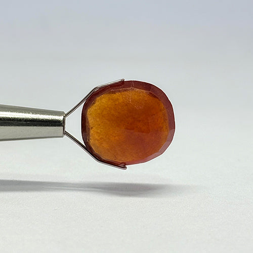 13.72 Carat Indian Gomed (Hessonite Garnet) Stone | Natural Rahu Gemstone | Certified Original Gomed for Astrology