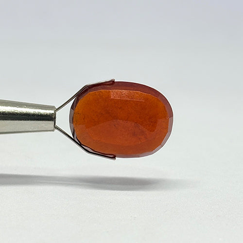 14.12 Carat Indian Gomed (Hessonite Garnet) Stone | Natural Rahu Gemstone | Certified Original Gomed for Astrology