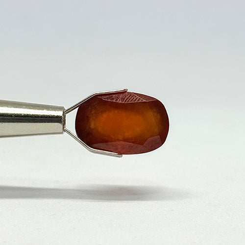 9.7 Carat Indian Gomed (Hessonite Garnet) Stone | Natural Rahu Gemstone | Certified Original Gomed for Astrology