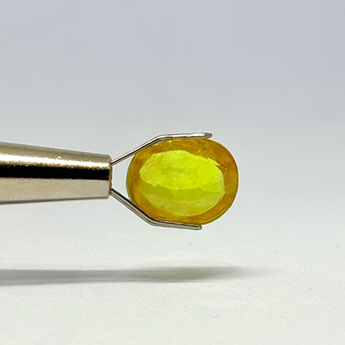 5.35 Carat Bangkok Yellow Sapphire Stone | Natural Thailand Yellow Sapphire | Premium Certified Gemstone