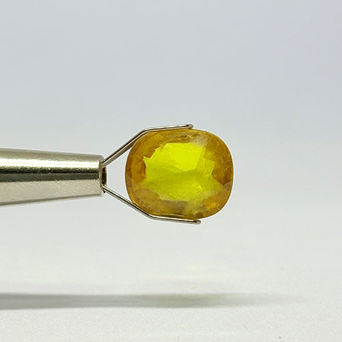 5.92 Carat Bangkok Yellow Sapphire Stone | Natural Thailand Yellow Sapphire | Premium Certified Gemstone