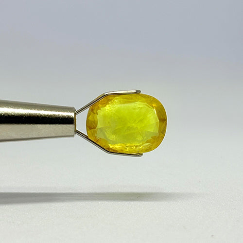 5.17 Carat Bangkok Yellow Sapphire Stone | Natural Thailand Yellow Sapphire | Premium Certified Gemstone
