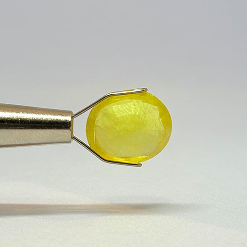 5.70 Carat Bangkok Yellow Sapphire Stone | Natural Thailand Yellow Sapphire | Premium Certified Gemstone