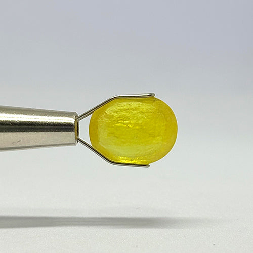 5.85 Carat Bangkok Yellow Sapphire Stone | Natural Thailand Yellow Sapphire | Premium Certified Gemstone