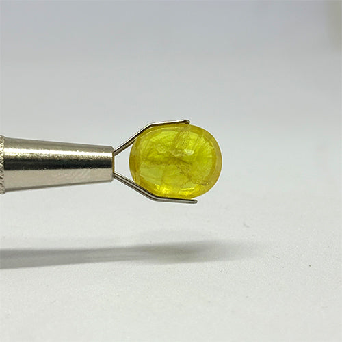 6.52 Carat Bangkok Yellow Sapphire Stone | Natural Thailand Yellow Sapphire | Premium Certified Gemstone