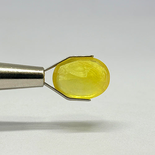 7.55 Carat Bangkok Yellow Sapphire Stone | Natural Thailand Yellow Sapphire | Premium Certified Gemstone