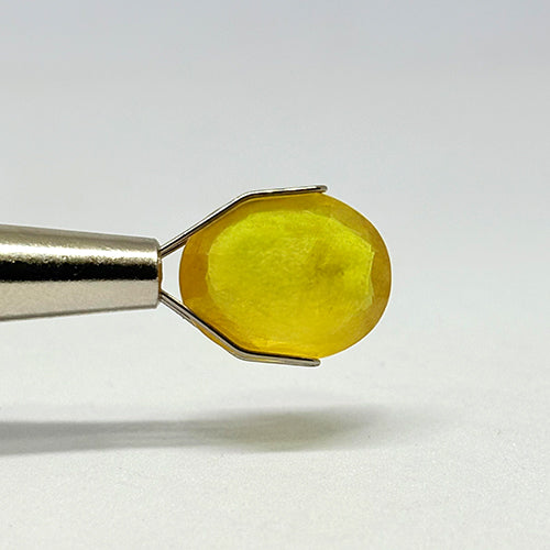 7.62 Carat Bangkok Yellow Sapphire Stone | Natural Thailand Yellow Sapphire | Premium Certified Gemstone