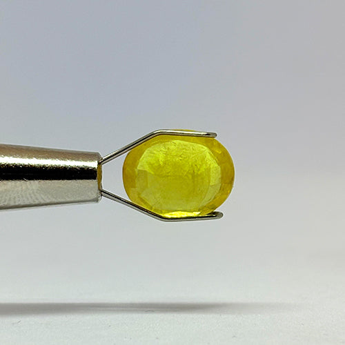 3.32 Carat Bangkok Yellow Sapphire (Pukhraj) Stone | Natural Thailand Pukhraj for Jupiter (Guru) | Certified Gemstone