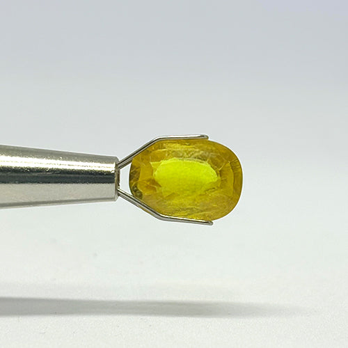 4.32 Carat Bangkok Yellow Sapphire (Pukhraj) Stone | Natural Thailand Pukhraj for Jupiter (Guru) | Certified Gemstone