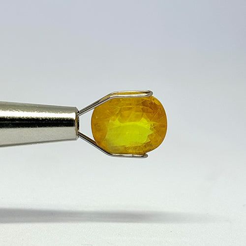 4.35 Carat Bangkok Yellow Sapphire (Pukhraj) Stone | Natural Thailand Pukhraj for Jupiter (Guru) | Certified Gemstone