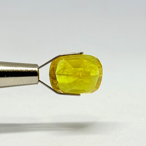 7.37 Carat Bangkok Yellow Sapphire Stone | Natural Thailand Yellow Sapphire | Premium Certified Gemstone
