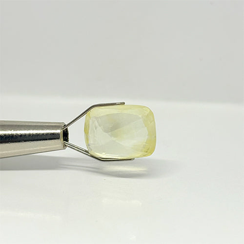 7.12 Ct Natural Yellow Sapphire (Pukhraj) | Ceylon (Sri Lanka) | Bangkok Cut | Premium Jyotish Gemstone
