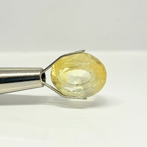 8.42 Ct Natural Yellow Sapphire (Pukhraj) | Ceylon (Sri Lanka) | Bangkok Cut | Premium Certified Gemstone