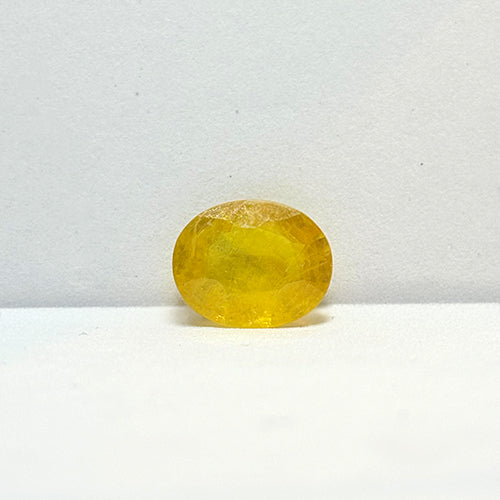 3.30 Carat Bangkok Yellow Sapphire (Pukhraj) Stone | Natural Thailand Pukhraj for Jupiter (Guru) | Certified Gemstone