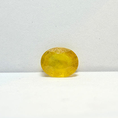 3.30 Carat Bangkok Yellow Sapphire (Pukhraj) Stone | Natural Thailand Pukhraj for Jupiter (Guru) | Certified Gemstone