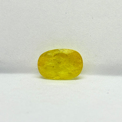 5.10 Carat Bangkok Yellow Sapphire Stone | Natural Thailand Yellow Sapphire | Premium Certified Gemstone