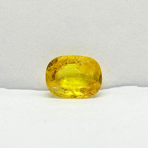 5.17 Carat Bangkok Yellow Sapphire Stone | Natural Thailand Yellow Sapphire | Premium Certified Gemstone
