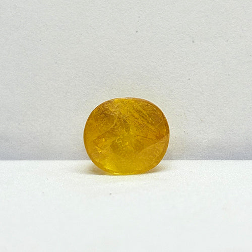 5.65 Carat Bangkok Yellow Sapphire Stone | Natural Thailand Yellow Sapphire | Premium Certified Gemstone
