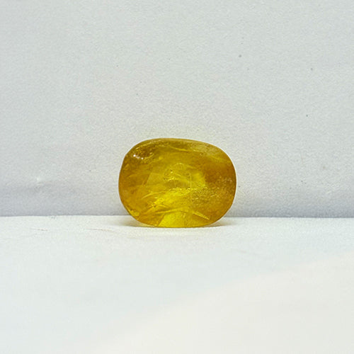 5.67 Carat Bangkok Yellow Sapphire Stone | Natural Thailand Yellow Sapphire | Premium Certified Gemstone