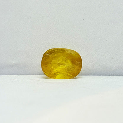 5.67 Carat Bangkok Yellow Sapphire Stone | Natural Thailand Yellow Sapphire | Premium Certified Gemstone