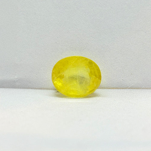 5.82 Carat Bangkok Yellow Sapphire Stone | Natural Thailand Yellow Sapphire | Premium Certified Gemstone