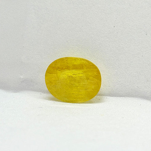 5.85 Carat Bangkok Yellow Sapphire Stone | Natural Thailand Yellow Sapphire | Premium Certified Gemstone