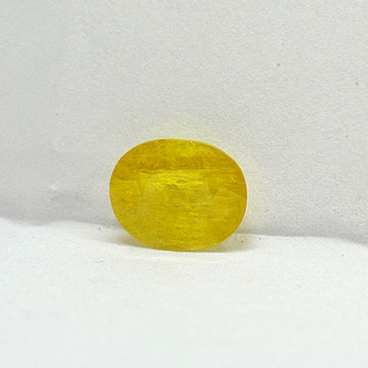 5.85 Carat Bangkok Yellow Sapphire Stone | Natural Thailand Yellow Sapphire | Premium Certified Gemstone