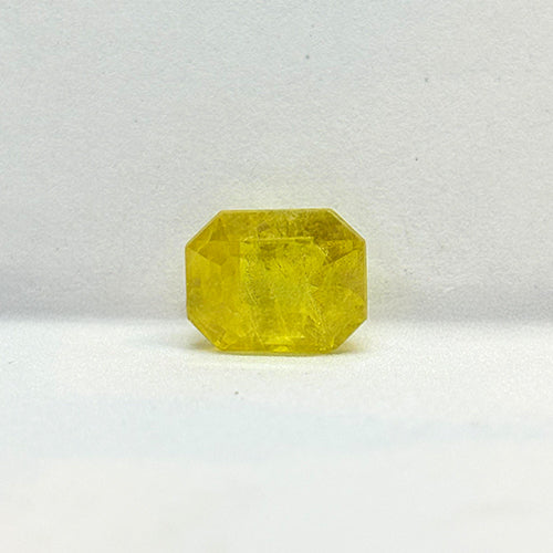 5.87 Carat Bangkok Yellow Sapphire Stone | Natural Thailand Yellow Sapphire | Premium Certified Gemstone