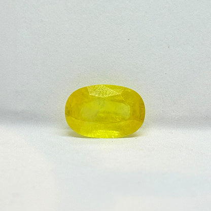 5.92 Carat Bangkok Yellow Sapphire Stone | Natural Thailand Yellow Sapphire | Premium Certified Gemstone