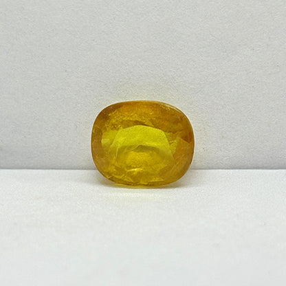 5.92 Carat Bangkok Yellow Sapphire Stone | Natural Thailand Yellow Sapphire | Premium Certified Gemstone