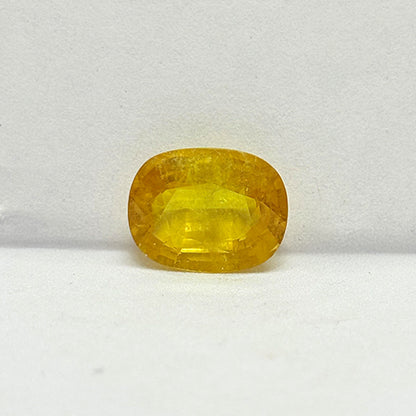 6.07 Carat Bangkok Yellow Sapphire Stone | Natural Thailand Yellow Sapphire | Premium Certified Gemstone