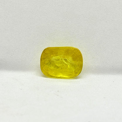 6.15 Carat Bangkok Yellow Sapphire Stone | Natural Thailand Yellow Sapphire | Premium Certified Gemstone