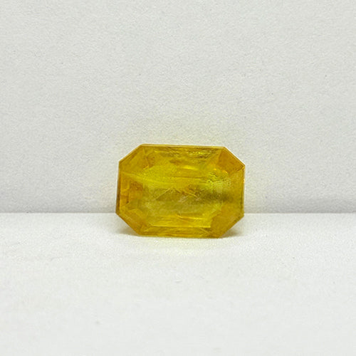 6.37 Carat Bangkok Yellow Sapphire Stone | Natural Thailand Yellow Sapphire | Premium Certified Gemstone