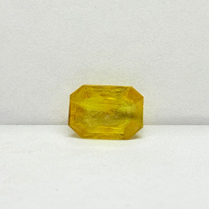 6.37 Carat Bangkok Yellow Sapphire Stone | Natural Thailand Yellow Sapphire | Premium Certified Gemstone
