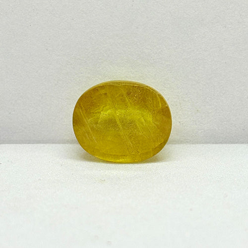 6.52 Carat Bangkok Yellow Sapphire Stone | Natural Thailand Yellow Sapphire | Premium Certified Gemstone