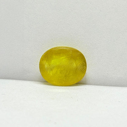 6.55 Carat Bangkok Yellow Sapphire Stone | Natural Thailand Yellow Sapphire | Premium Certified Gemstone