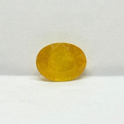 6.57 Carat Bangkok Yellow Sapphire Stone | Natural Thailand Yellow Sapphire | Premium Certified Gemstone