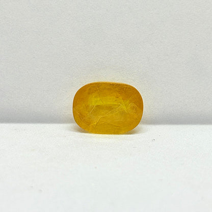 6.85 Carat Bangkok Yellow Sapphire Stone | Natural Thailand Yellow Sapphire | Premium Certified Gemstone