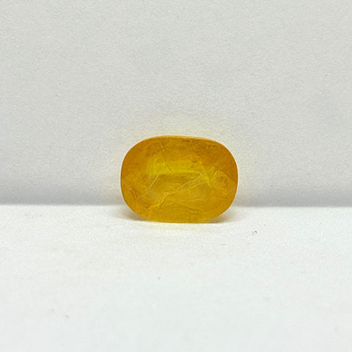 6.85 Carat Bangkok Yellow Sapphire Stone | Natural Thailand Yellow Sapphire | Premium Certified Gemstone