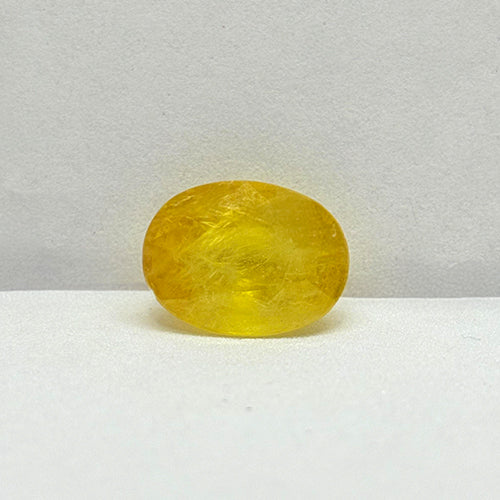7.55 Carat Bangkok Yellow Sapphire Stone | Natural Thailand Yellow Sapphire | Premium Certified Gemstone