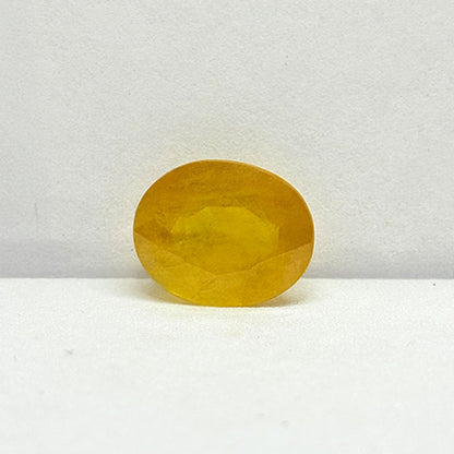 7.62 Carat Bangkok Yellow Sapphire Stone | Natural Thailand Yellow Sapphire | Premium Certified Gemstone