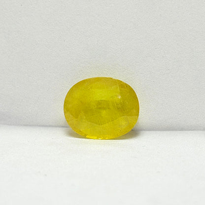 7.70 Carat Bangkok Yellow Sapphire Stone | Natural Thailand Yellow Sapphire | Premium Certified Gemstone