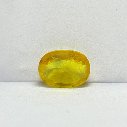 2.97 Carat Bangkok Yellow Sapphire (Pukhraj) Stone | Natural Thailand Pukhraj for Jupiter (Guru) | Certified Gemstone