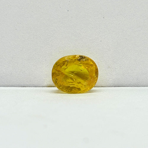 3.20 Carat Bangkok Yellow Sapphire (Pukhraj) Stone | Natural Thailand Pukhraj for Jupiter (Guru) | Certified Gemstone
