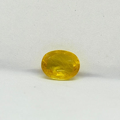 3.30 Carat Bangkok Yellow Sapphire (Pukhraj) Stone | Natural Thailand Pukhraj for Jupiter (Guru) | Certified Gemstone