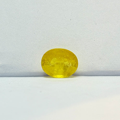3.32 Carat Bangkok Yellow Sapphire (Pukhraj) Stone | Natural Thailand Pukhraj for Jupiter (Guru) | Certified Gemstone