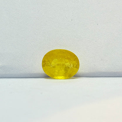 3.32 Carat Bangkok Yellow Sapphire (Pukhraj) Stone | Natural Thailand Pukhraj for Jupiter (Guru) | Certified Gemstone