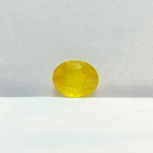 3.67 Carat Bangkok Yellow Sapphire (Pukhraj) Stone | Natural Thailand Pukhraj for Jupiter (Guru) | Certified Gemstone