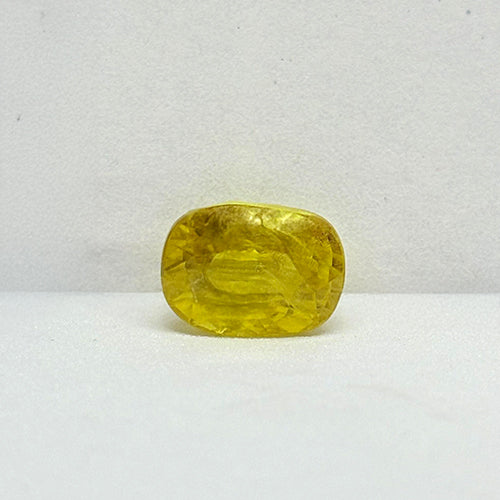 3.85 Carat Bangkok Yellow Sapphire (Pukhraj) Stone | Natural Thailand Pukhraj for Jupiter (Guru) | Certified Gemstone