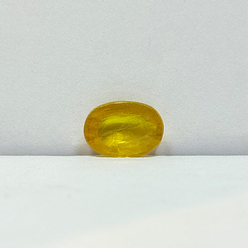 3.87 Carat Bangkok Yellow Sapphire (Pukhraj) Stone | Natural Thailand Pukhraj for Jupiter (Guru) | Certified Gemstone